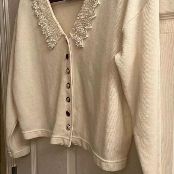 VIVRE~ HEAVY CROPPED~-BLOUSE/SWEATER~M - Picture 7 of 9